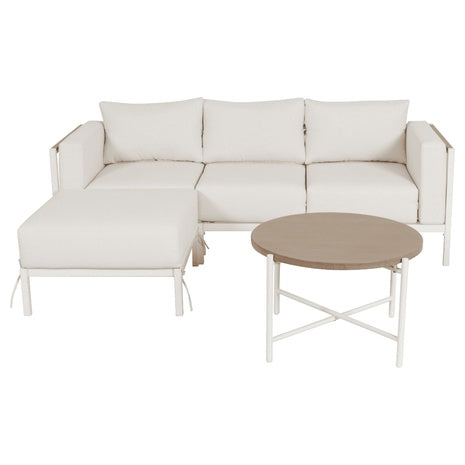 4-Piece Outdoor Chaise Sectional Set