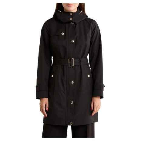 Michael Kors Women's Water Resistant Belted Trench Coat