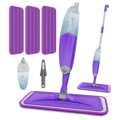 Spray Mop With 3 Microfiber Pads