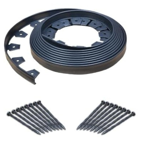 40 Ft Kit No-Dig Landscape Edging With Anchoring Spikes