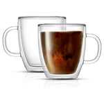 2 JoyJolt Double Wall Coffee Mugs