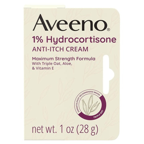 2-Pack Aveeno 1% Hydrocortisone Anti-Itch Cream
