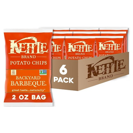 6-Pack Kettle Brand Backyard Barbeque Potato Chips (2 oz)