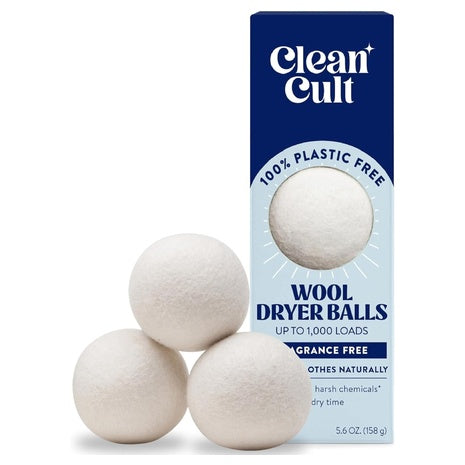 3 Cleancult Wool Dryer Balls