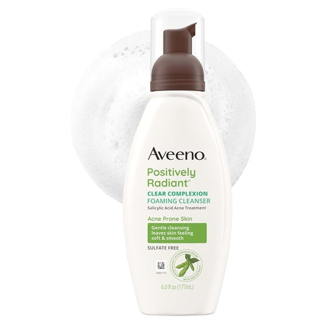 6-Oz Aveeno Positively Radiant Clear Complexion Foaming Cleanser