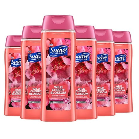 6 Bottles of Suave Moisturizing Body Wash