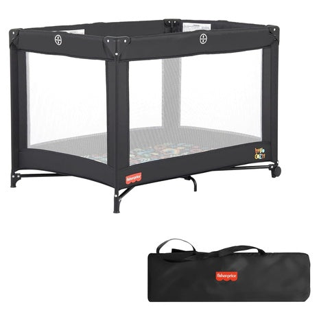 Dream On Me Play All Day Foldable Playard with Carry Bag