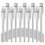 5-Pack 60W USB-C Fast Charging Cables