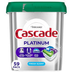 59 Cascade Platinum Dishwasher Pods