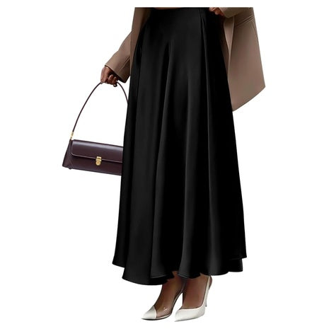 High Waisted Satin Maxi Skirt  (11 Colors)