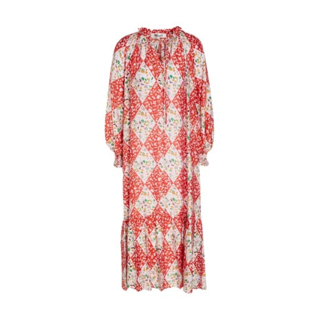 DVF Printed Voile Midi Dress