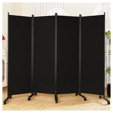 4-Panel 6ft Folding Room Dividers