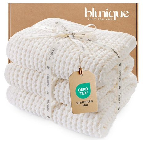 Luxury Cozy Waffle Knit Throw Blanket