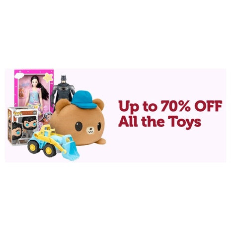 Huge 70% Off Toy Sale!