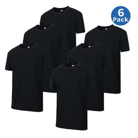 6-Pack GBH Men's Short Sleeve Crew Neck Cotton Teen