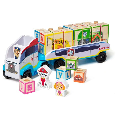 Melissa & Doug PAW Patrol Wooden ABC Block Truck