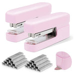 2 Staplers with 1,660 Staples (3 Colors)