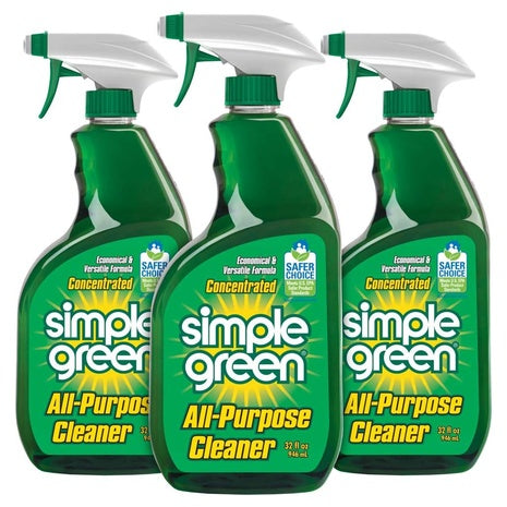 3 Pack Of Simple Green All Purpose Cleaner 32oz. Bottles