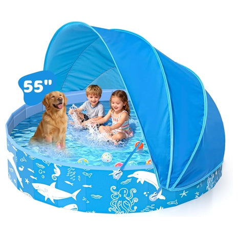 55" Kids Pool With Canopy