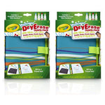 2 Crayola Washable Dry Erase Travel Pack
