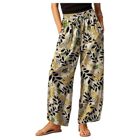 Women's Wide Leg Boho Barrel Pants (Various)