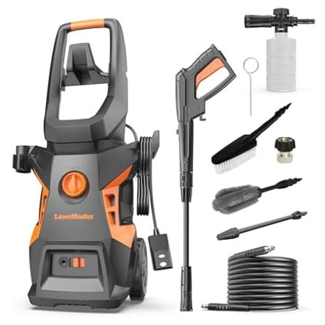 LawnMaster Electric Pressure Washer With Detergent Bottle