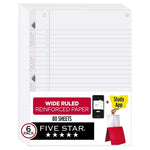 3-Pack Five Star Wide Ruled Reinforced Loose Leaf Paper