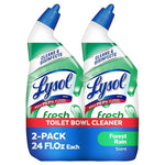 2Lysol Toilet Bowl Forest Rain Cleaner Gel