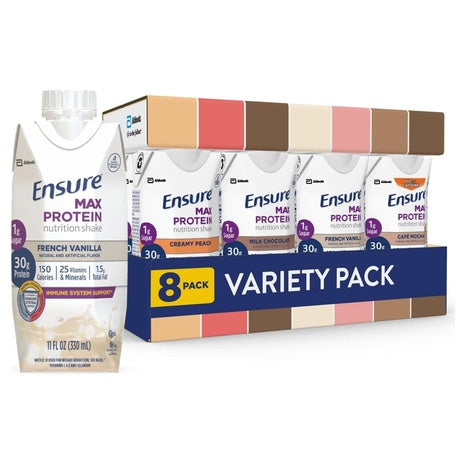 8 Ensure Max Variety Pack Protein Shakes