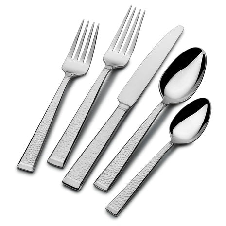 Mikasa Kyler Flatware Set for 12, 65 Piece 18/10 Stainless Steel Silverware