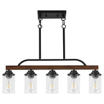 5-Light Farmhouse Pendant Light Fixture