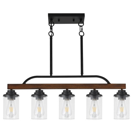 5-Light Farmhouse Pendant Light Fixture