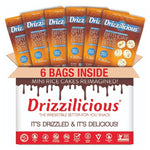 (7 Variations) 6 Pack of 4oz Bags of Drizzilicious Mini Rice Cakes