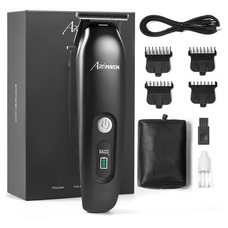 Cordless Beard Trimmer & Hair Clipper Kit With Travel Bag