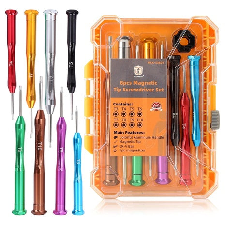 Mulwark 8-Piece Mini Magnetic Screwdriver Set
