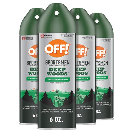 4-Pack OFF! Deep Woods Sportsmen Insect Repellent Spray (6oz)