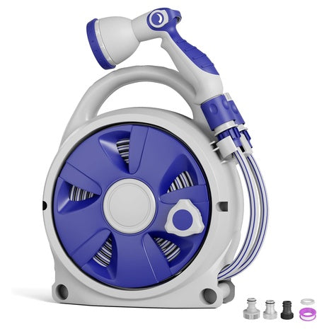 50ft Heavy Duty Rewind Wall Mount Retractable Garden Hose Reel