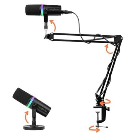 Wayfinder 360 Deg. Boom Arm Dynamic Microphone W/RGB Mute