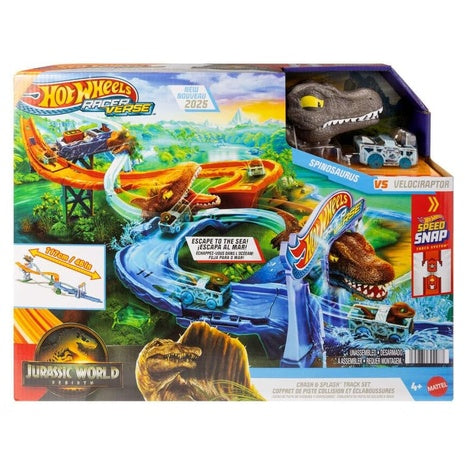 Hot Wheels Jurassic World Crash & Splash Track Set
