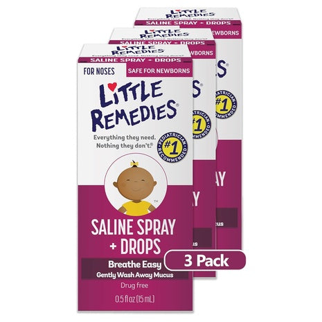 3-Pack Little Remedies Saline Nasal Spray