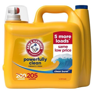 205 Loads Arm & Hammer Powerfully Clean Liquid Laundry Detergent