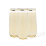 Set Of 48 9 oz Tossware Unbreakable Plastic Champagne Glasses