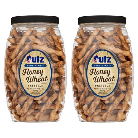 2-Pack Utz Braided Honey Wheat Pretzel Twists