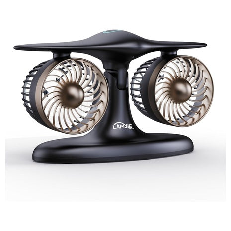 Lamjie 18-Hour Runtime Jet Engine Desk Fan (Various)