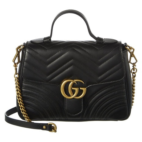 Gucci Women's GG Marmont Small Matelasse Leather Top Handle Satchel