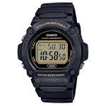 Casio W219H Series Mens Digital Watch With Black Dial