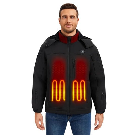 Men’s Heated Jacket with 12,000mAh Battery Pack