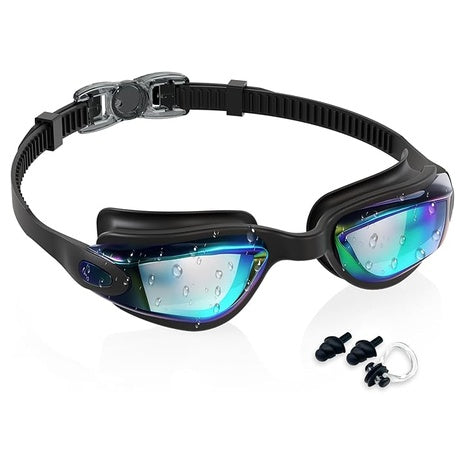 Kids Swimming Goggles With Case, Earplugs, & Nose Clip (Various)