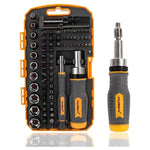 77-Piece Ratcheting Screwdriver & Bit Set with Case