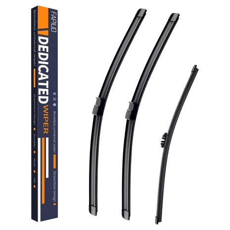3-Pack FAPIUO Front And Rear Windshield Wipers